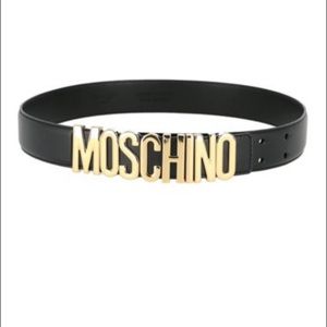 Moschino Wide Logo Belt Size Small